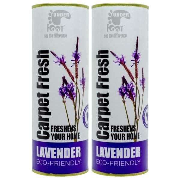 Under Foot – Carpet Fresh Freshener – 500g – Lavender – Pack of 2