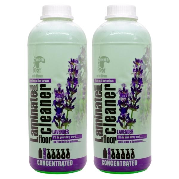 Under Foot – Laminated Wood Floor Cleaner – Refill 1L – Lavender – Pack of 2