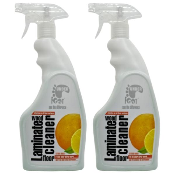 Under Foot – Laminated Wood Floor Cleaner – 750ml – Citrus Burst – Pack of 2