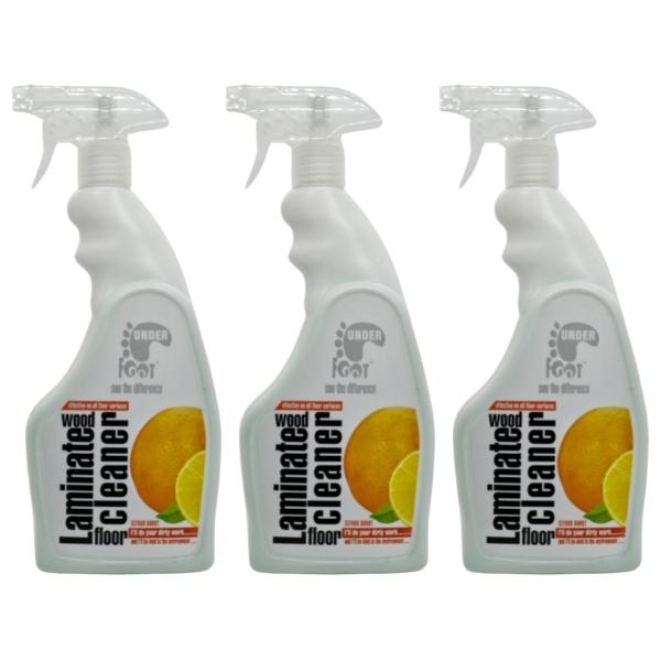Under Foot – Laminated Wood Floor Cleaner – 750ml – Citrus Burst – Pack of 3