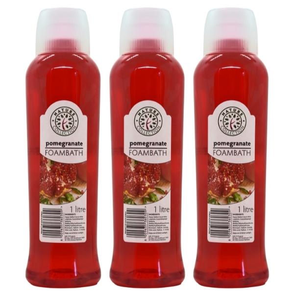 Nature Collection – Foambath Body Wash 1L – Pomegranate – Pack of 3