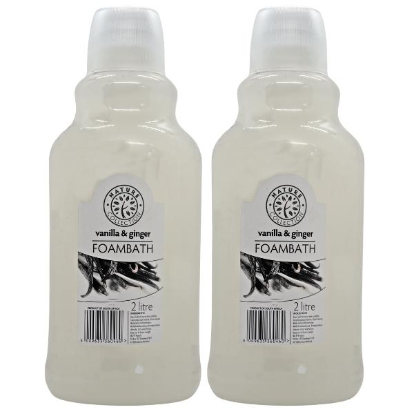 Nature Collection – Foambath Body Wash Gel 2L – Vanilla & Ginger- Pack of 2