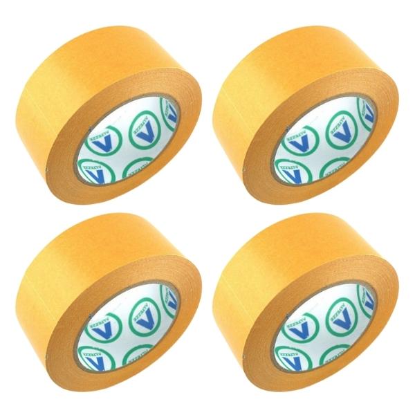 Altezze – Double Sided Carpet Cloth Tape 48mm x 25m Yellow Pack of 4