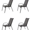 Seagull KD Textilene Patio Chair Set Of 4 Seagull KD Textilene Patio Chair Set Of 4