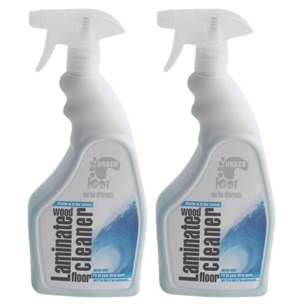 Under Foot – Laminate Wood Floor Cleaner – Ocean Mist – 750ml (Pack of 2)