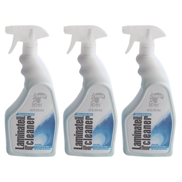Under Foot – Laminate Wood Floor Cleaner – Ocean Mist – 750ml (Pack of 3)