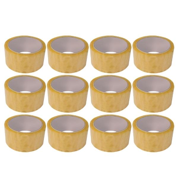 Source Direct – Packaging Tape (Clear Tape) 48mm x 50m – Pack of 12