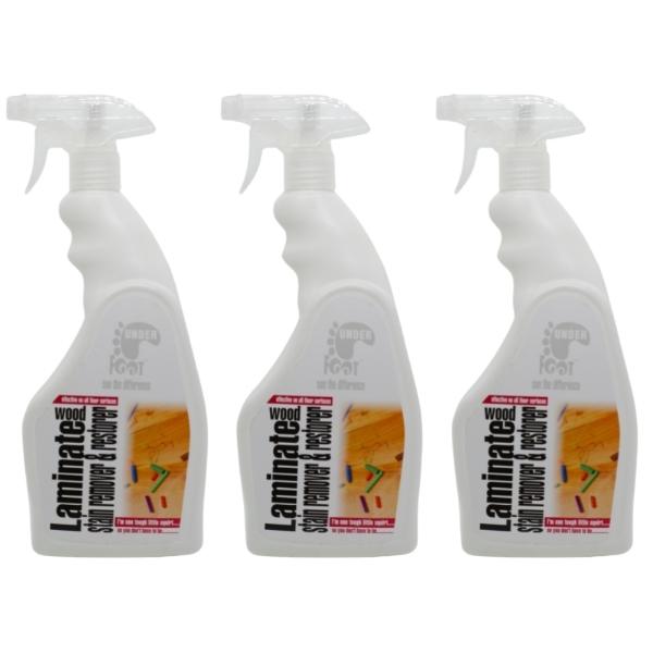 Under Foot – Laminate Wood Stain Remover and Restorer – 750ml – Pack of 3