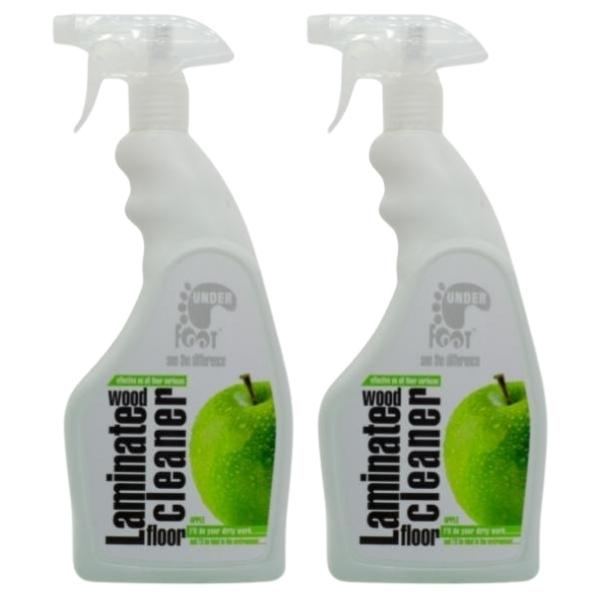 Under Foot – Laminate Wood Floor Cleaner – Apple – 750ml – Pack of 2