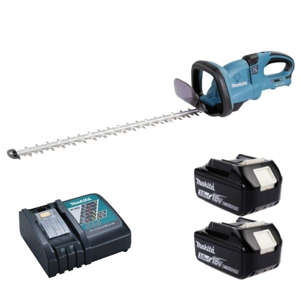 Makita -Cordless Hedge Trimmer 650mm LXT 36V, 2 x 3.0Ah Batteries & Charger