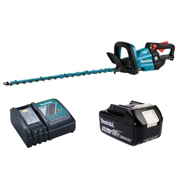 Makita – Cordless Hedge Trimmer LXT 18V 600mm , 3.0Ah Battery and Charger