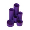 Treeline Desktop Organiser Pen Holder Electric Purple – 6 Cylinders Treeline Desktop Organiser Pen Holder Electric Purple – 6 Cylinders