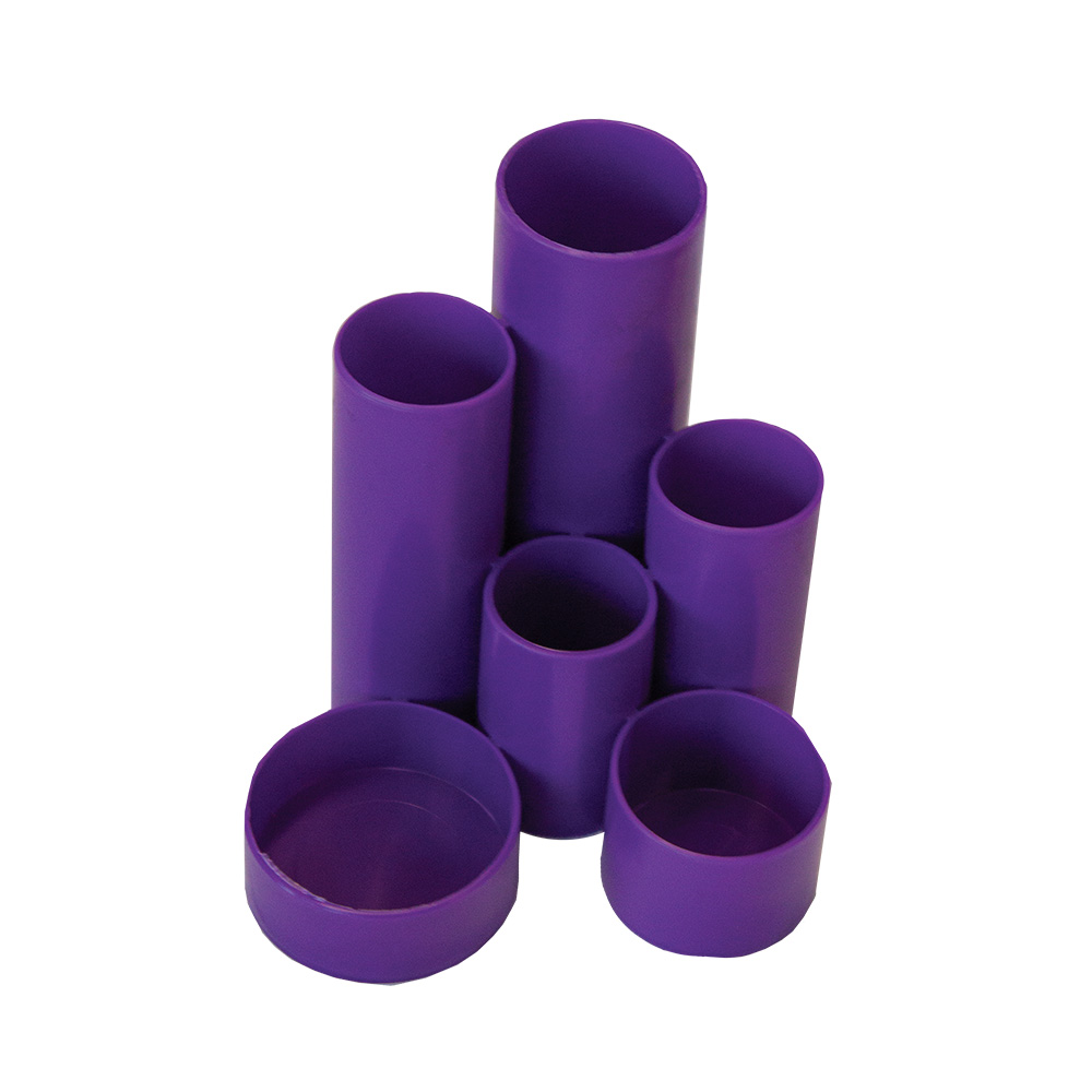 Treeline Desktop Organiser Pen Holder Electric Purple – 6 Cylinders