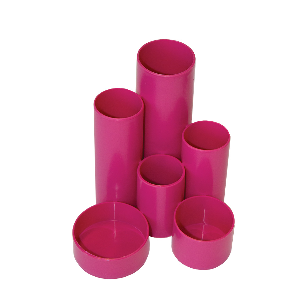 Treeline Desktop Organiser Pen Holder Hot Pink – 6 Cylinders