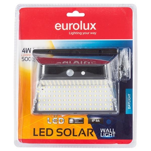 Eurolux – LED Solar Wall Light 4W 500lm Daylight