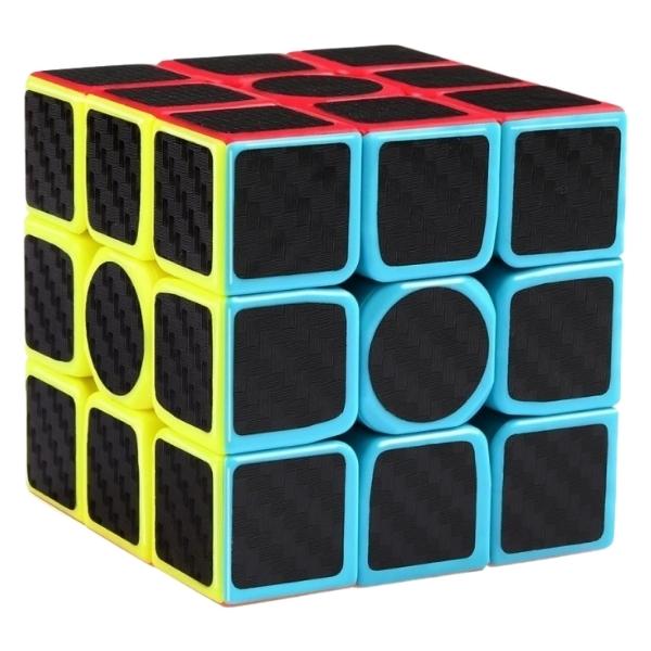 Source Direct – Bright Speed Cube with Black Carbon Fibre Stickers 3x3x3