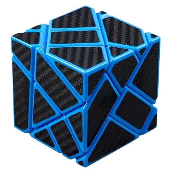 Source Direct – Ninja Ghost 3×3 Speed Cube with Black Carbon Fiber Stickers
