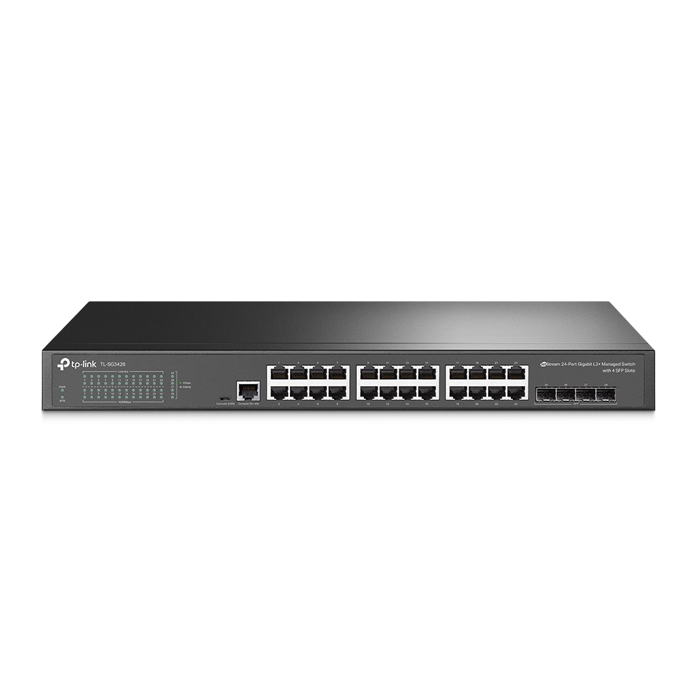 Tp-Link SG3428 JetStream 24-Port Gigabit L2+ Managed Switch 4 SFP Slots