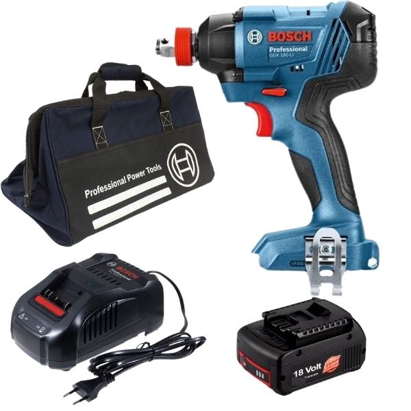 Bosch – Cordless Impact Wrench, 5.0Ah Generic Battery, Charger & Tool Bag