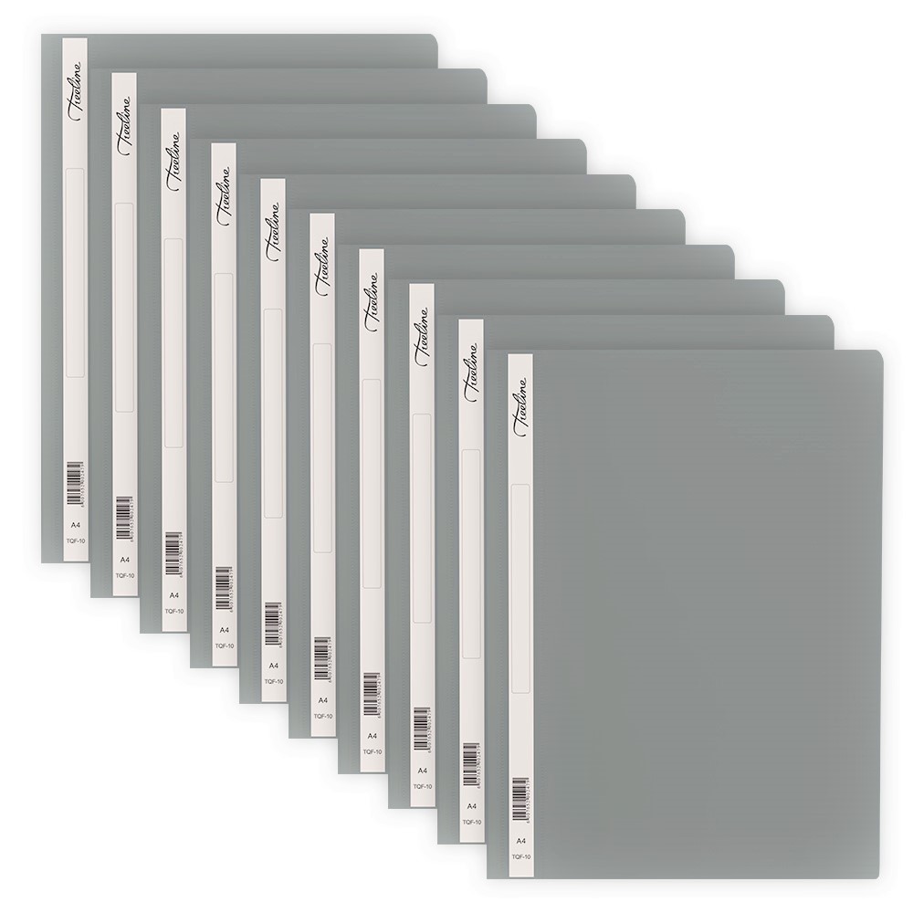 Treeline Grey PVC Quotation Folder – Pack of 10