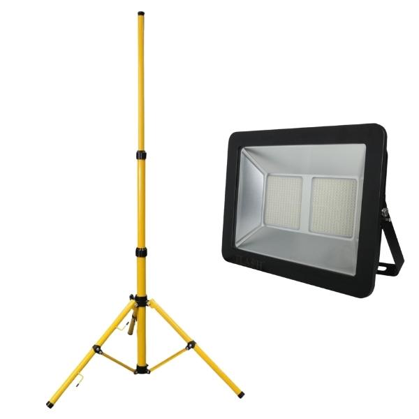 Flash – Tripod Floodlight Stand for Single Light & 1 x LED Floodlight 300W