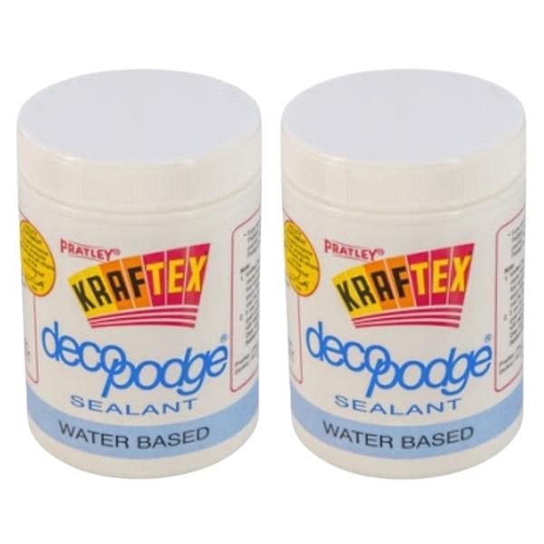 Pratley – Kraftex Decopodge Waterbased Sealant – 250ml (Pack of 2)