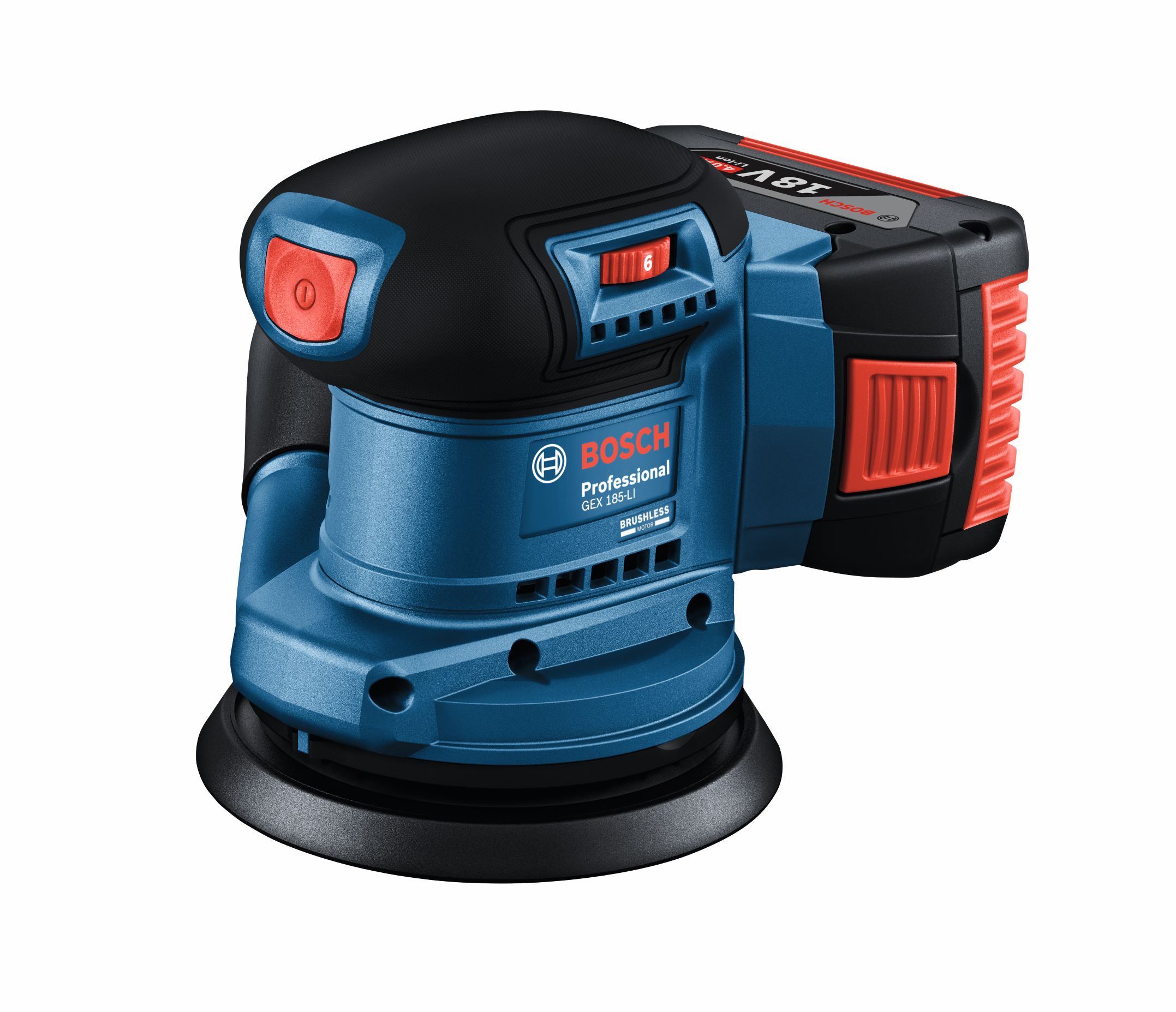 Bosch – Cordless 18V Random Orbital Sander – GEX 185-LI (Solo)