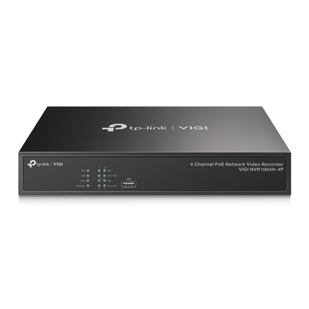 TP-Link VIGI NVR1004H 4 Channel PoE+ Network Video Recorder