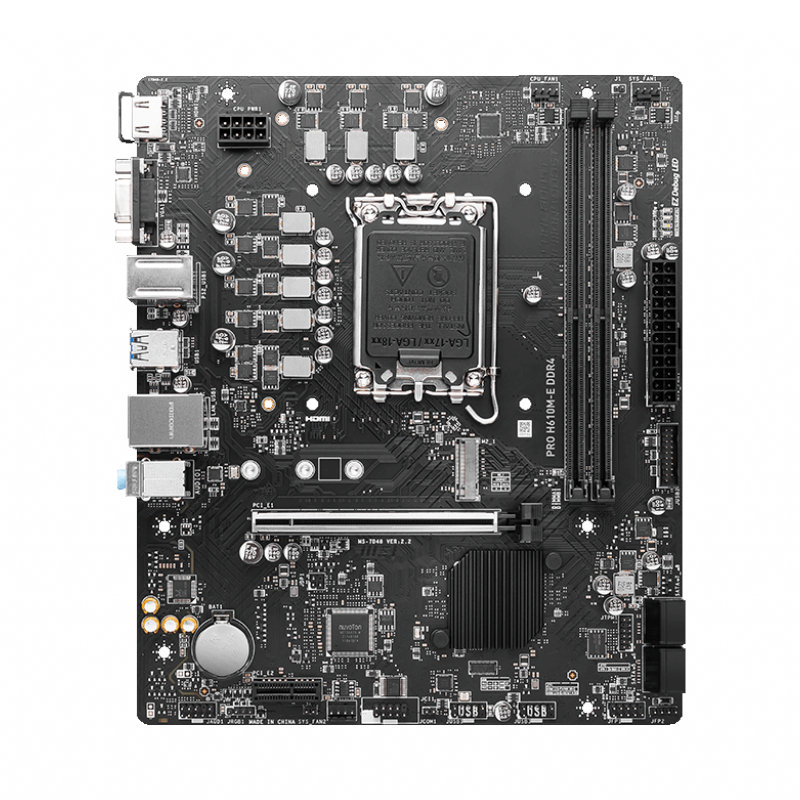MSI PRO H610M-E DDR4 Intel 1700 mATX Motherboard