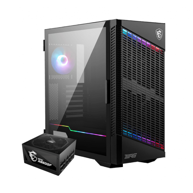 MSI MPG VELOX Gaming Chassis and MPG 850W 80PLUS Gold Power Supply Bundle