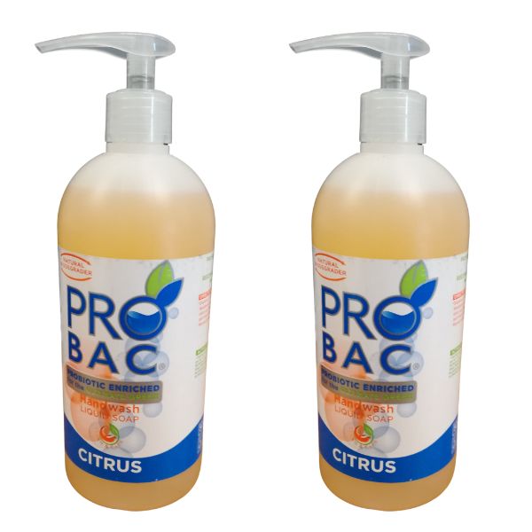 Probac – Hand Wash – Citrus – 500ml – Pack of 2
