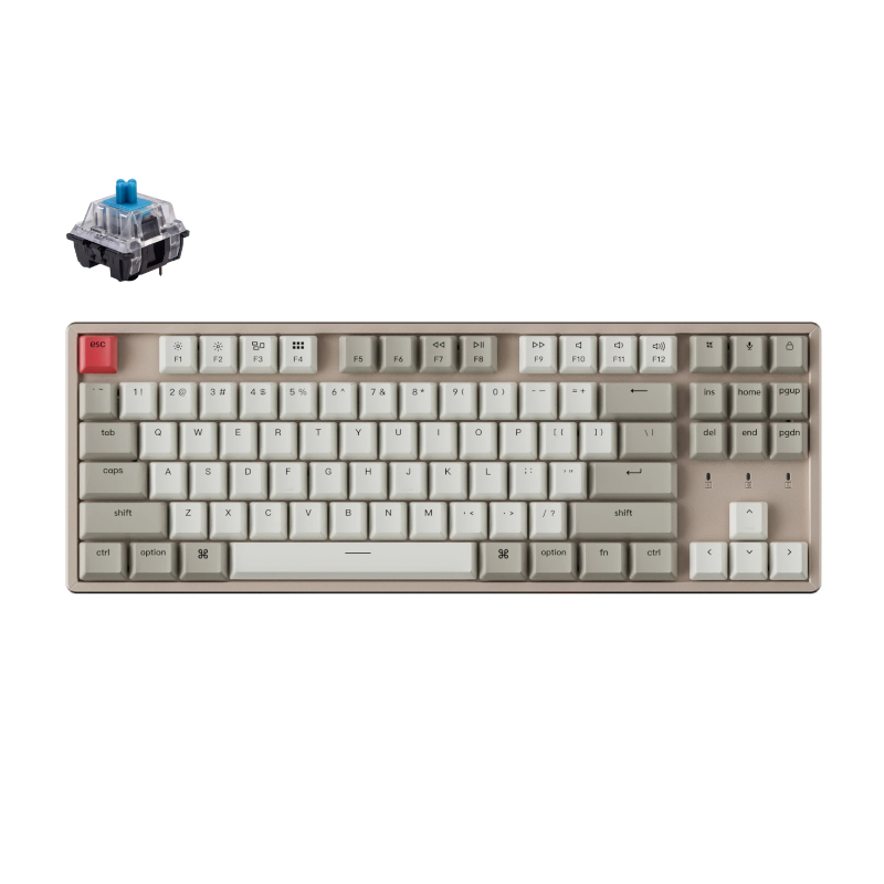 Keychron K8 87-Key Alu-Frame Mechanical Wireless Keyboard – Blue Switches