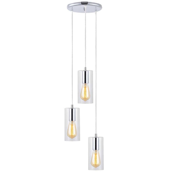 Waco – Pendant Light – 3 Lights – Chrome