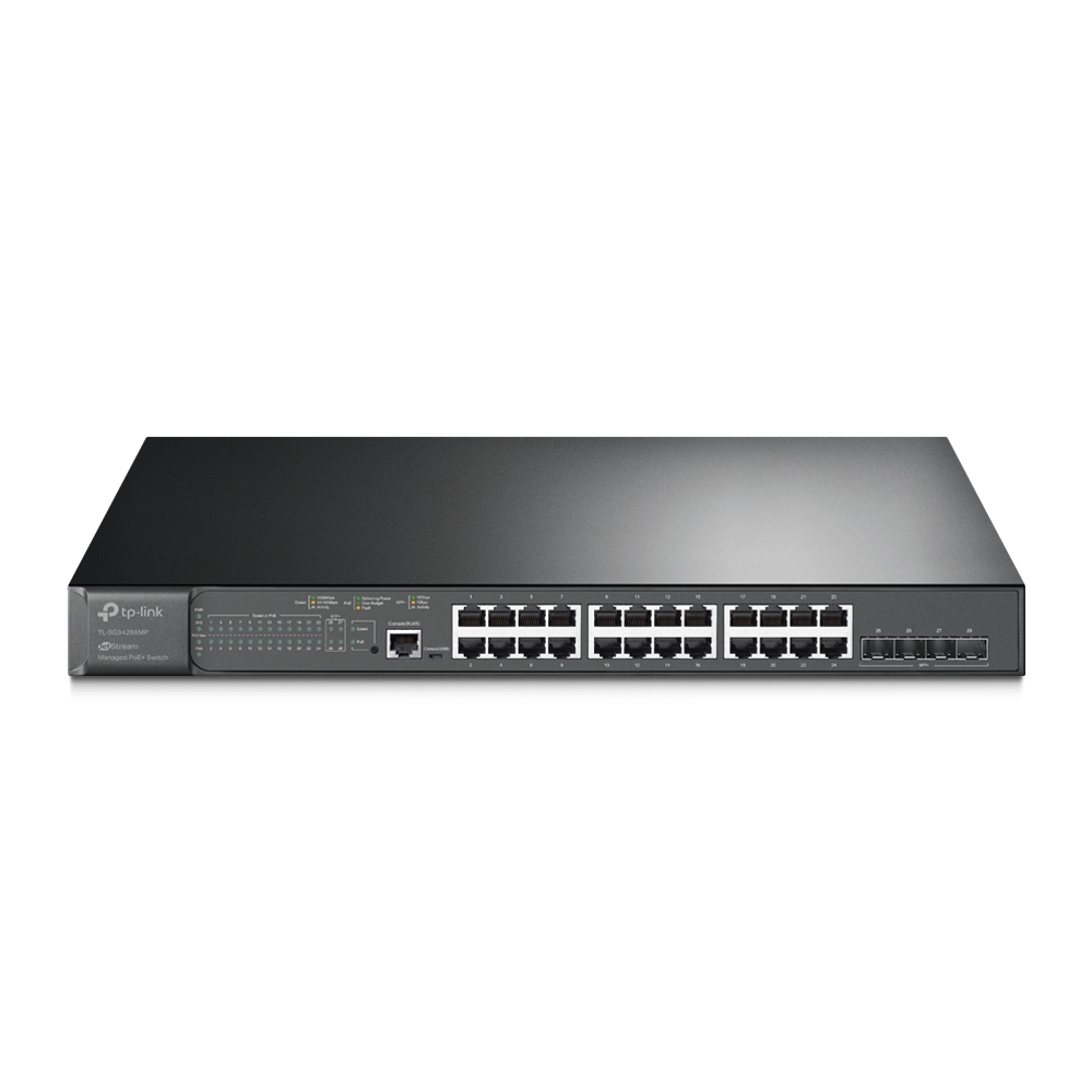 TP-Link Jetsteam 24-Port Gigabit & 4-Port 10GE SFP+ L2+ Managed Switch
