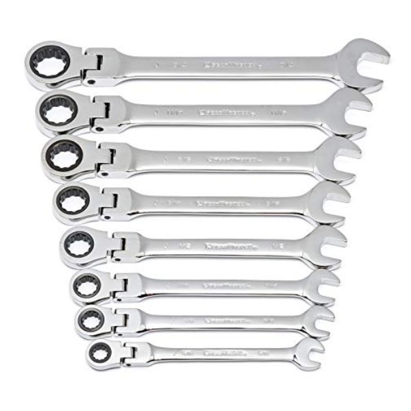 Ingco – 8 Piece – Flexible Ratchet Spanner Set
