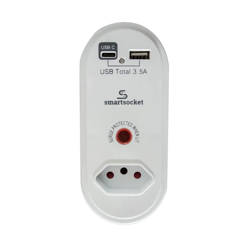 Smartsocket Compact USB and Power Adaptor 3.5 Amp USB – SS007