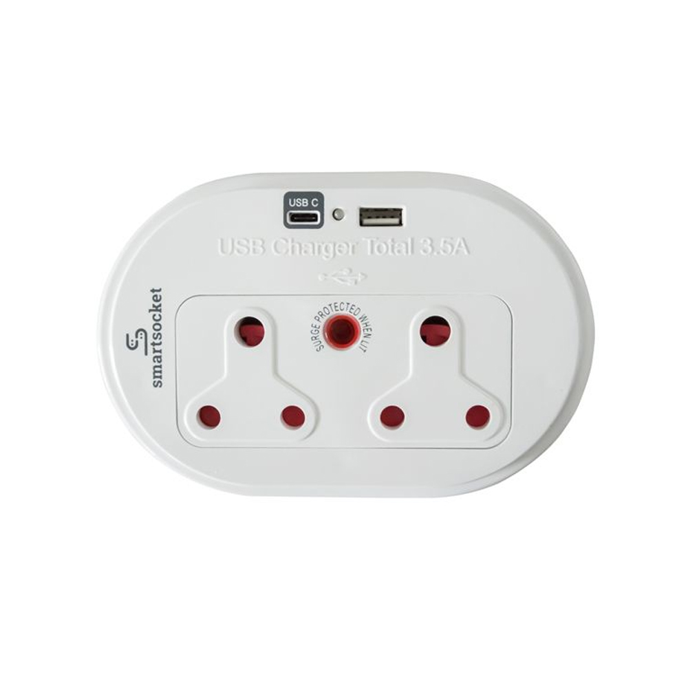 Smartsocket Compact USB and Power Adaptor 3.5 Amp USB – SS008