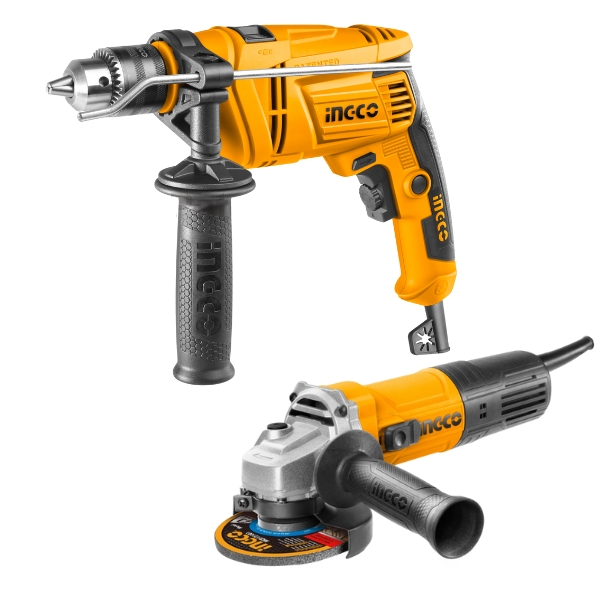 Ingco – Impact Drill with Angle Grinder Combo