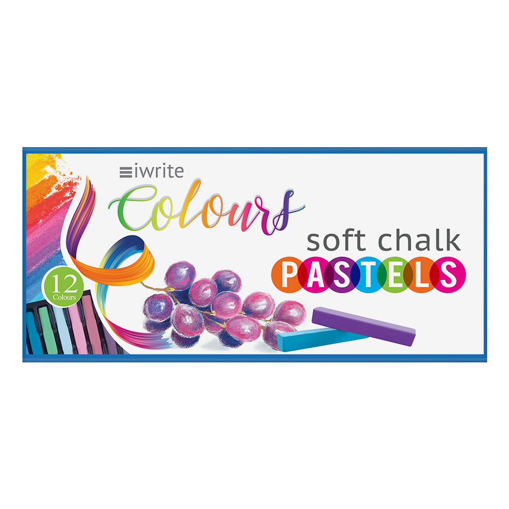 iWrite Colours Soft Chalk Pastels – Pack 12