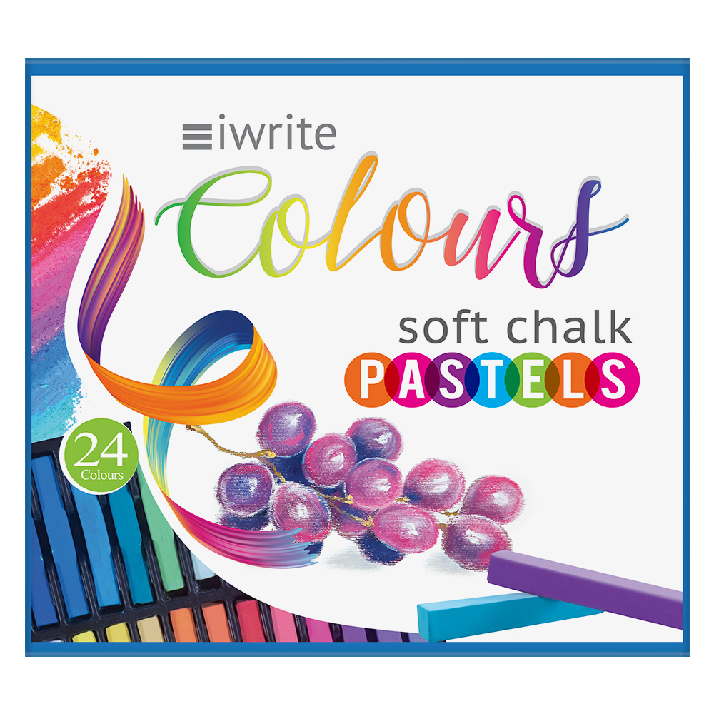 iWrite Colours Soft Chalk Pastels – Pack 24