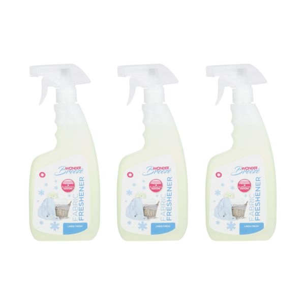 Wonder Breeze- Fabric Freshener- Linen Fresh – 500ml (3 Pack)