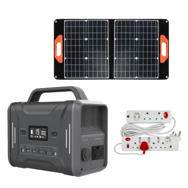 Flash – Portable Power Station – 300W with Solar Panel + 8-Way Multi-Plug