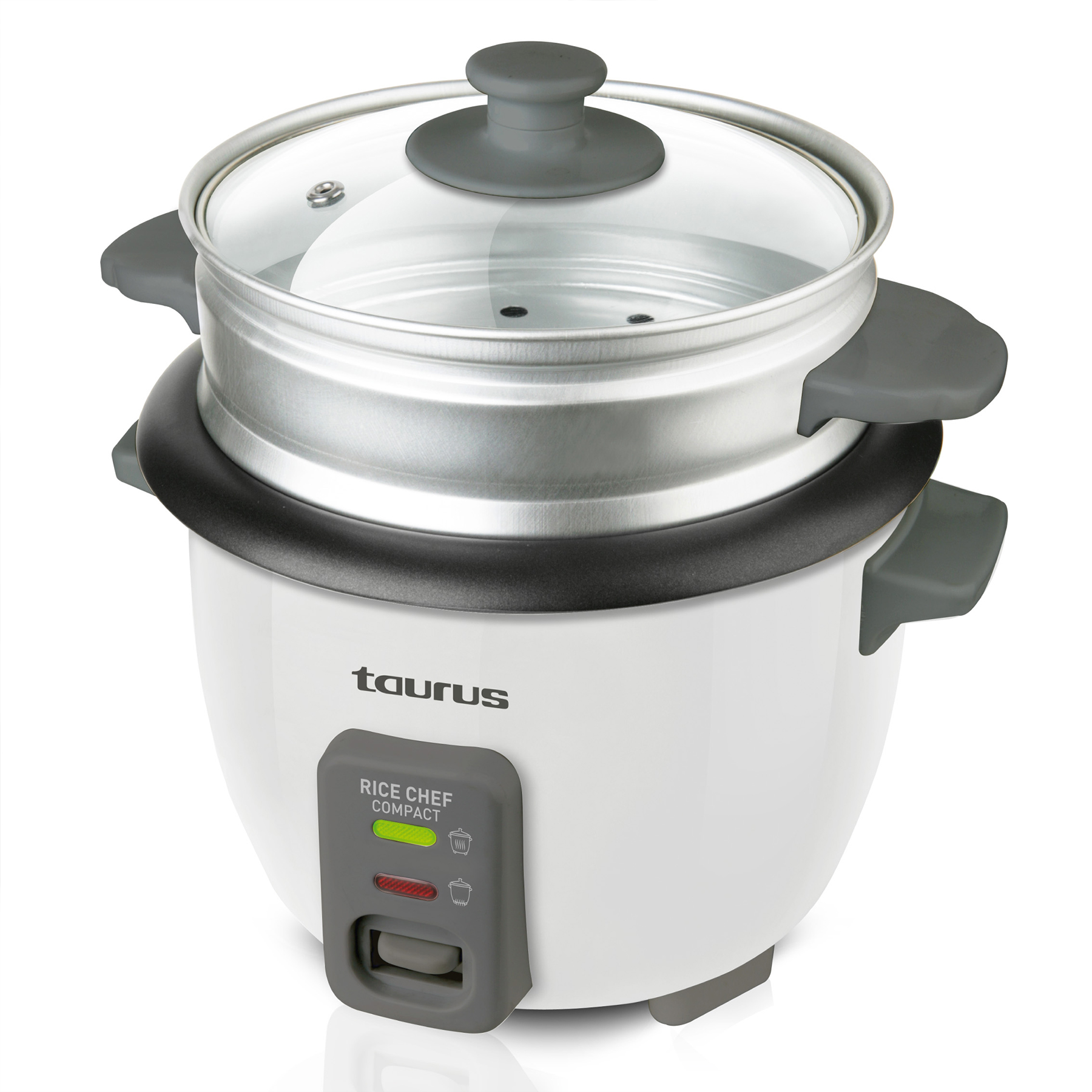 Taurus – “Rice Chef Compact” 600ml Rice Cooker with Glass Lid – 300W