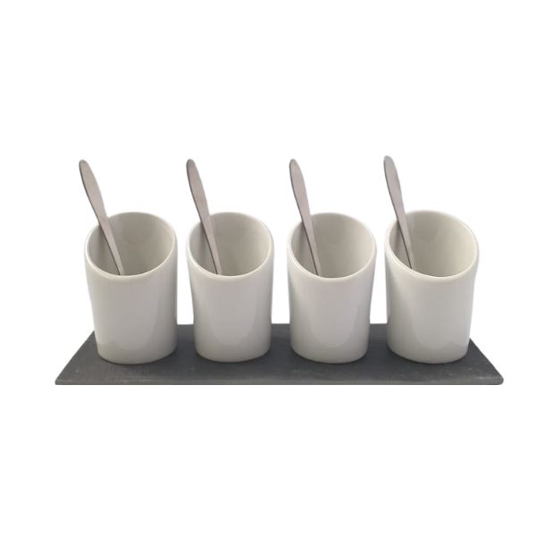 Entertainment Slate Canape Server Set