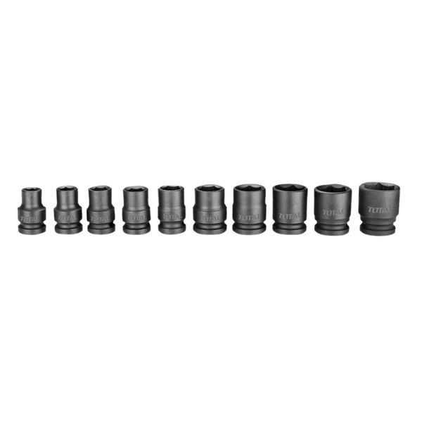 TOTAL – 10 Piece 1/2″ DR. Impact Socket Set