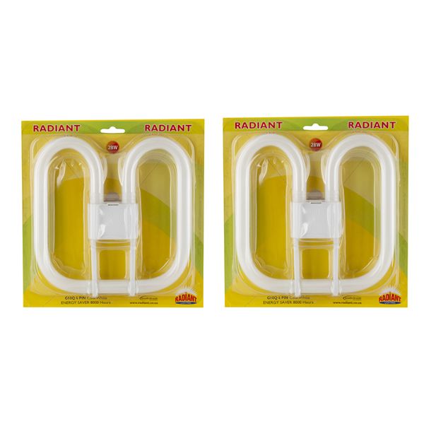 Radiant – Fluorescent Light 2D G10Q 4Pin 28W 4000K