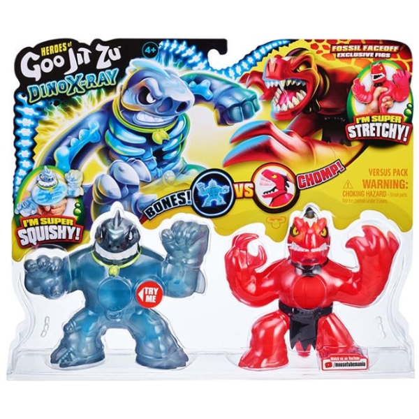 Goo Jit Zu – Bones versus Chomp – Fossil Faceoff – pack