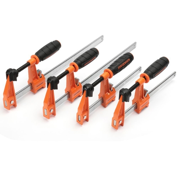Jorgensen – Medium Duty Steel Bar Clamp – 4 Piece