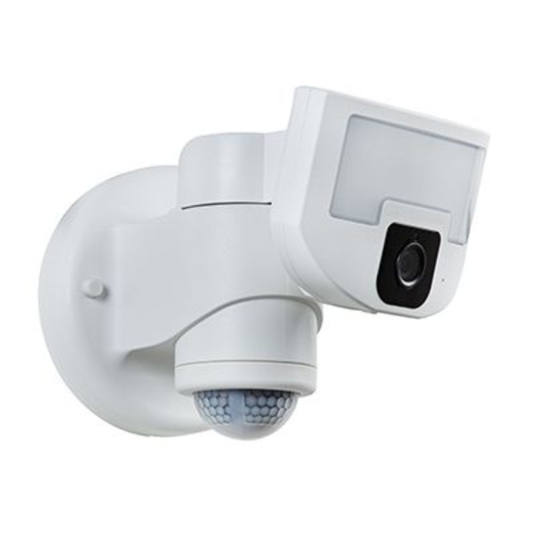 Night Watcher – Robotic LED Security Lighting with Camera – White