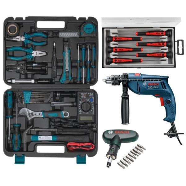 Bort – Electrical Tool Kit – Hand Tool Set – 30 Piece With Accessories